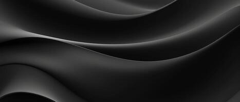 AI generated A captivating abstract backdrop with black and anthracite gray gradients, textured waves, ideal for web design, backdrop, wallpaper, and illustration purposes, Ai Generated. photo