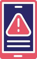 Mobile Warning Vector Icon