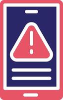 Mobile Warning Vector Icon