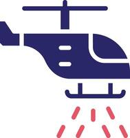 Firefighter Helicopter Vector Icon