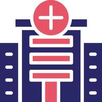 icono de vector de hospital