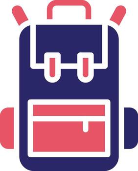 icono de vector de mochila