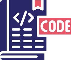 Coding Book Vector Icon