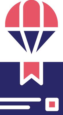 Worldwide Shipping Air Vector Icon