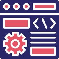 Browser Setting Vector Icon