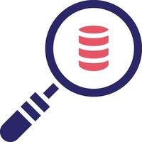 Search Database Vector Icon