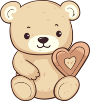 Teddy Bär mit Liebe Herz png