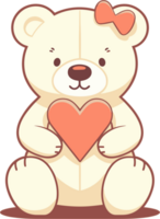 teddy beer met hart charme png