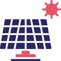 icono de vector de panel solar