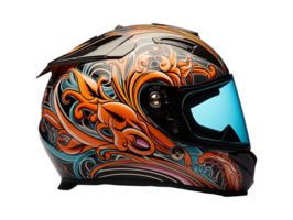 AI generated Motorcycle helmet photo png