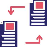 Documents Exchange Vector Icon