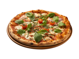 AI generated Delicious Italian pizza fastfood png photo