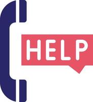 Help Line Vector Icon