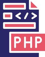 icono de vector de archivo php