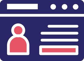 Web Portfolio Vector Icon