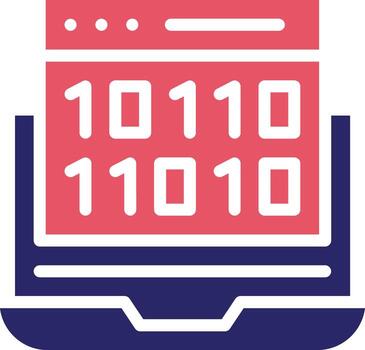 Binary Code Vector Icon