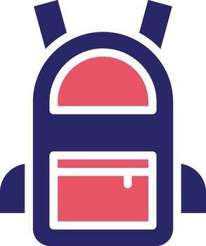 icono de vector de mochila