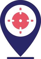Target Location Vector Icon