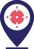 Target Location Vector Icon