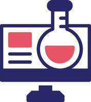 Online Chemistry Vector Icon