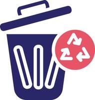 basura reciclar vector icono