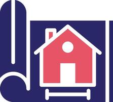 House Blueprint Vector Icon