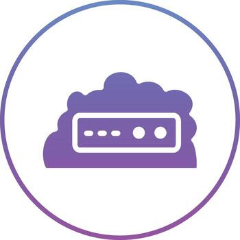 icono de vector de nube