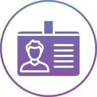 Identification Card Vector Icon