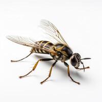 AI generated An image showcasing an insect, vividly contrasted with a white backdrop, Ai Generated photo