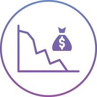 Income Loss Vector Icon