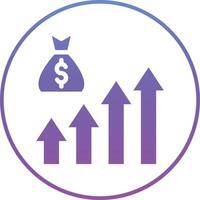 Income Growth Vector Icon