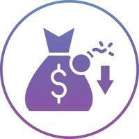 Money Debt Vector Icon