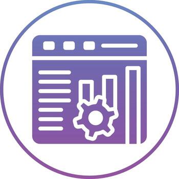 icono de vector de optimización web