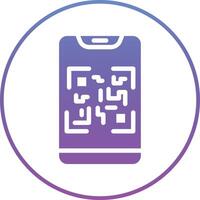 icono de vector de escaneo de código qr