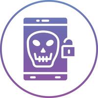 Mobile Hacked Vector Icon Vector Icon