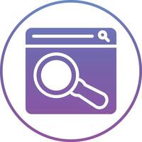 Web Search Vector Icon