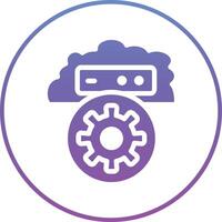 Cloud Setting Vector Icon