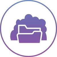 Cloud Folder Vector Icon