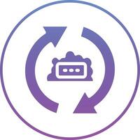 Cloud Sync Vector Icon