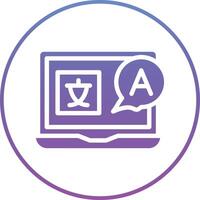 Language Course Vector Icon