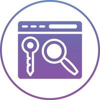 Keywords Search Vector Icon