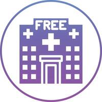 icono de vector de hospital gratis