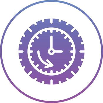icono de vector de bucle de tiempo