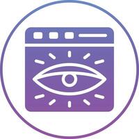 Web Visibility Vector Icon