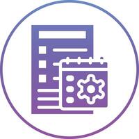 Tasks Schedule Vector Icon