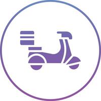 Delivery Scooter Vector Icon