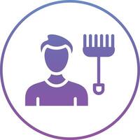 Cleaning Man Vector Icon