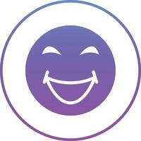 Grinning Squinting Face Vector Icon