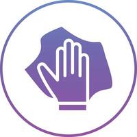 Wipe with Hand Vector Icon