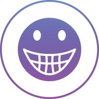 Grinning Face with Big Eyes Vector Icon